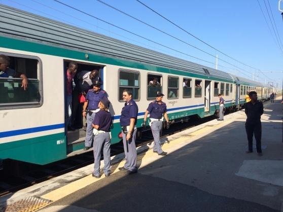 Un controllo della Polfer