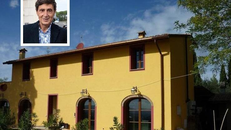 Il Giardino dei semplici a Partino e, nel riquadro, l’ex imprenditore Marco Casalini