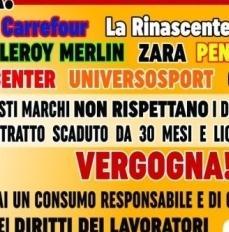 Grande distribuzione, oggi sciopero dei dipendenti