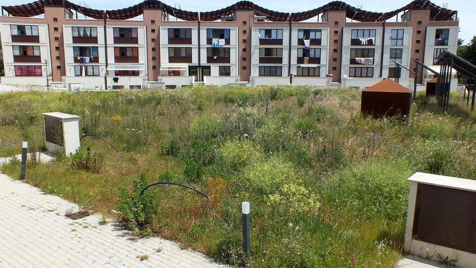 Le nuove case sperimentali tra erbaccia e spazzatura