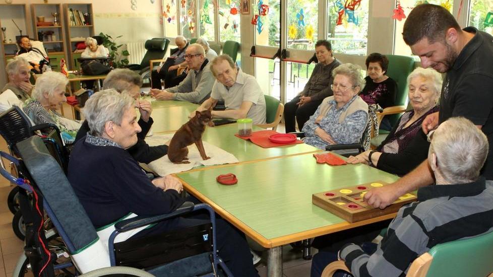 La “pet therapy” rallegra gli ospiti alla casa protetta