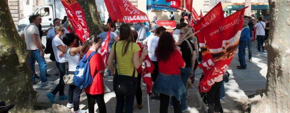 Corteo in centro, soddisfatti i sindacati