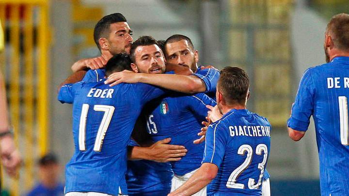 L’Italia vince con un gran gol di Pellè 