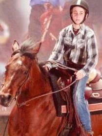 Matteo è già un campioncino di reining 
