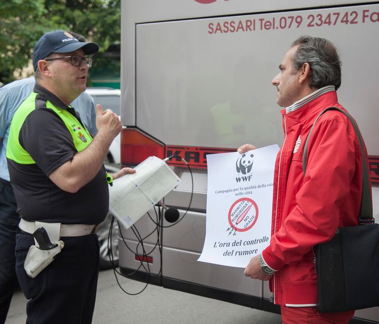 Emissioni rumorose, vigili e Wwf educano i cittadini 