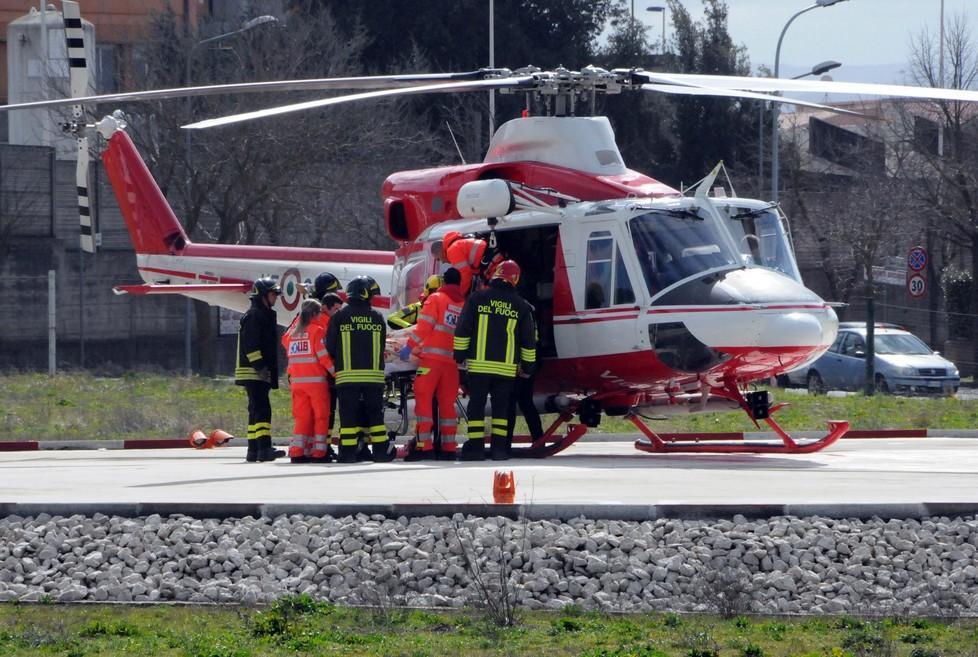 Un motociclista tedesco finisce in una scarpata