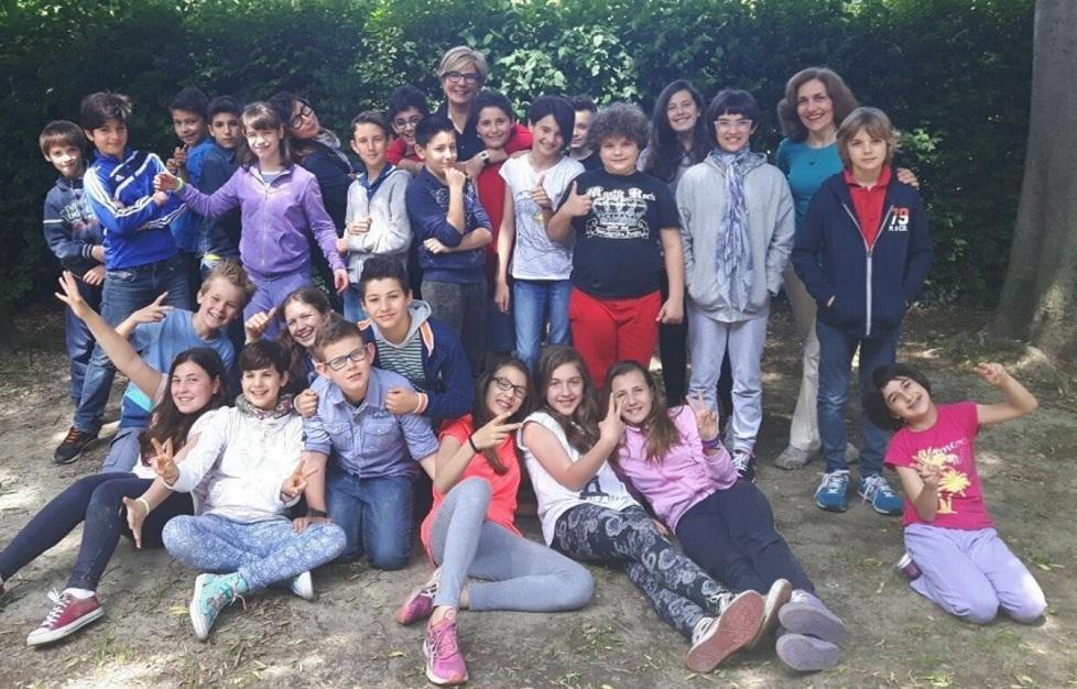 La classe di Tommy, della V scuole elementari di Cocomaro di Cona
