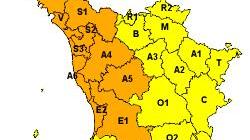 Maltempo, allerta arancione sulla costa toscana