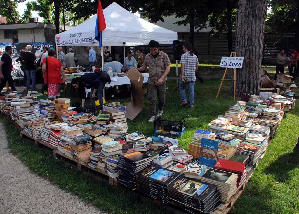 La raccolta di volumi per la biblioteca