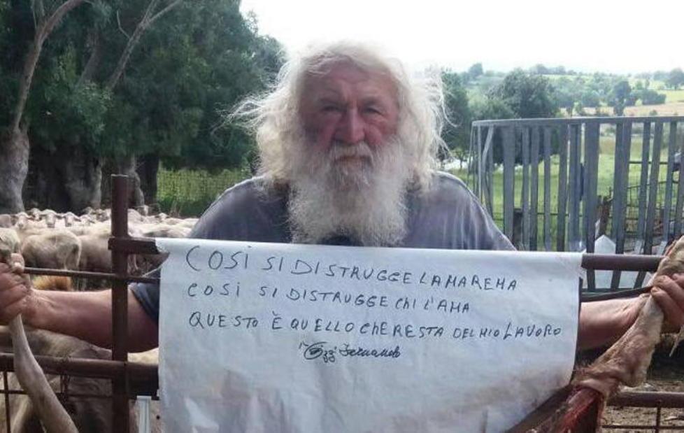 La protesta del pastore «Tenetevi i risarcimenti» 