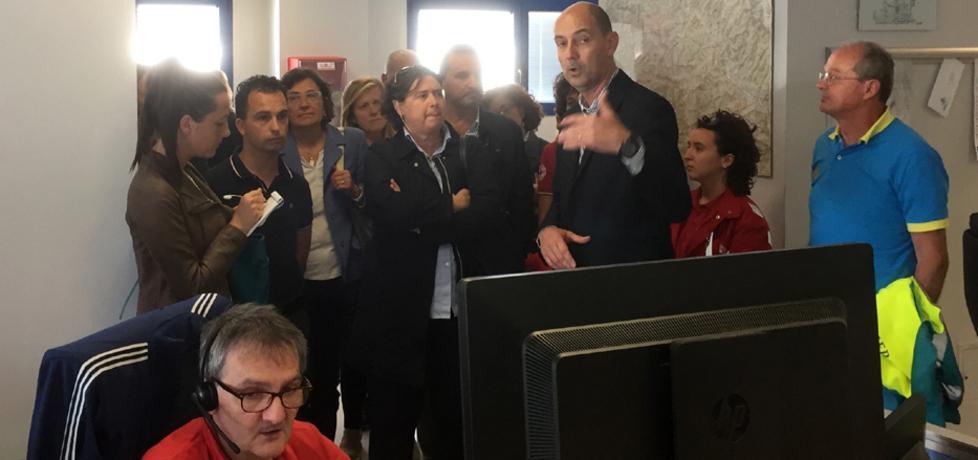 L’assessore Saccardi alla centrale operativa del 118
