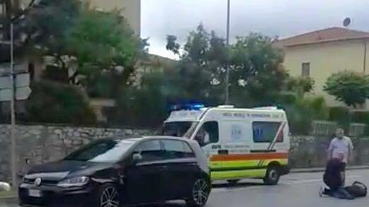 La scena dell'incidente a Santa Maria di Buggiano