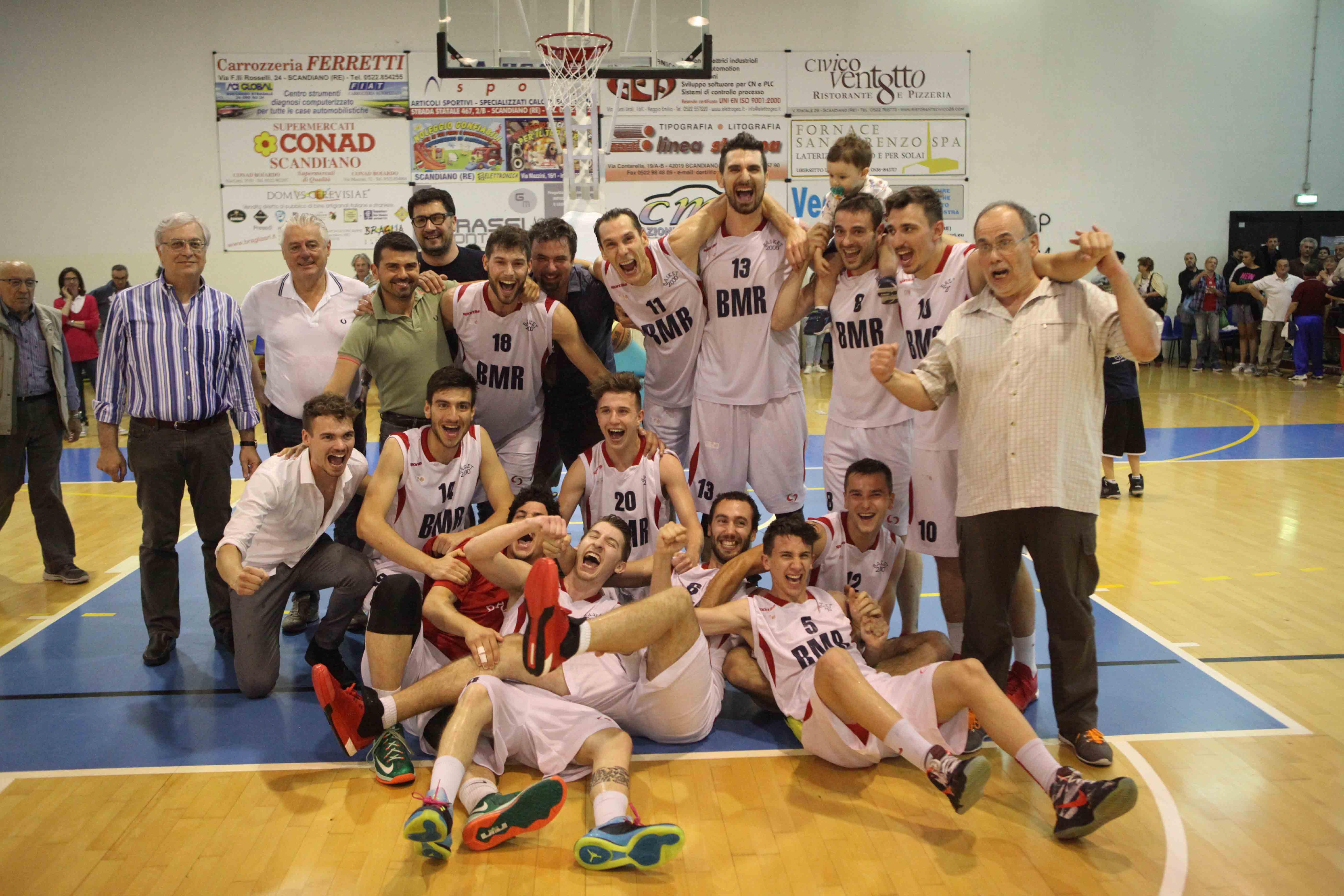La Bmr Scandiano promossa in serie B