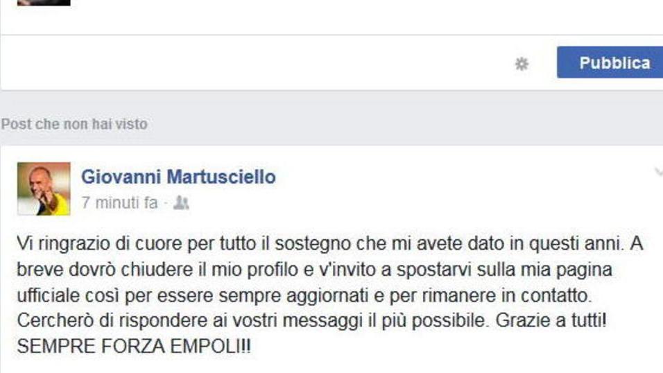 Martusciello cambia anche sui social