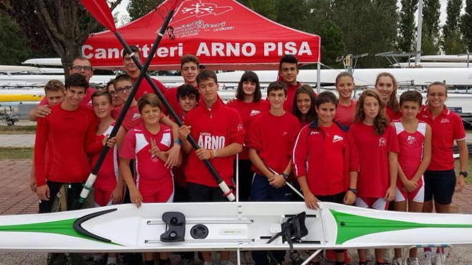 La Arno sul podio ai Campionati Toscani di Canottaggio