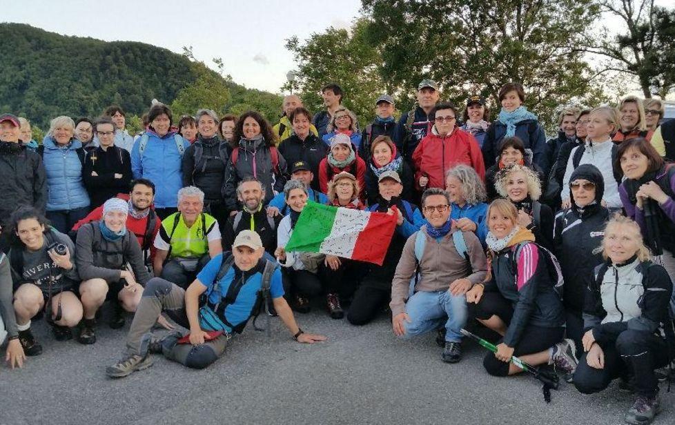 Da Reggio al Cusna con la bandiera tricolore 