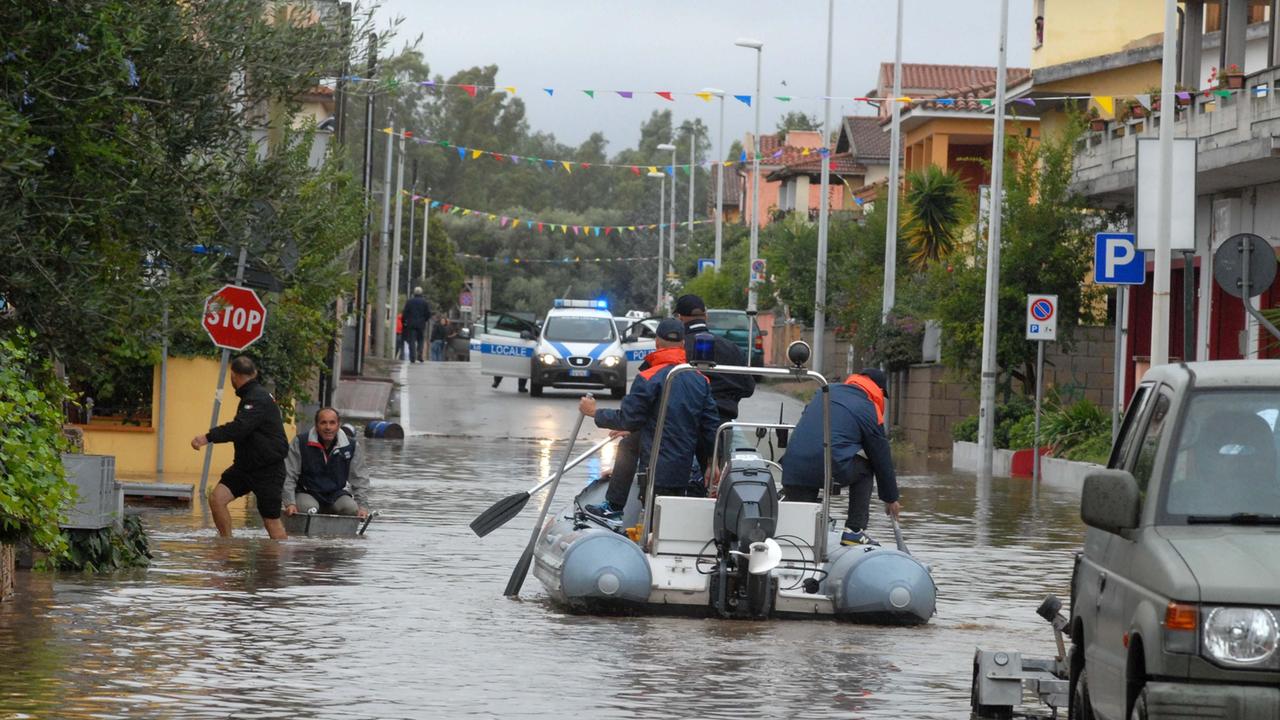 Una drammatica immagine dell'alluvione del 2013