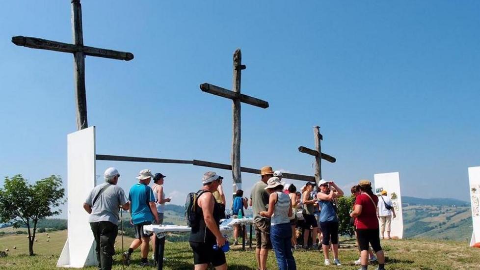 Camminata sulle orme dei pellegrini