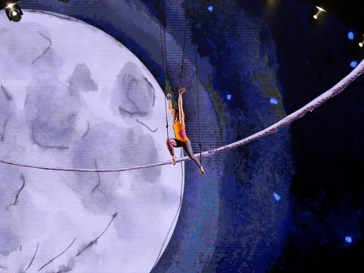 Elisa Lamberti durante una esibizione a “Italia’s got talent”