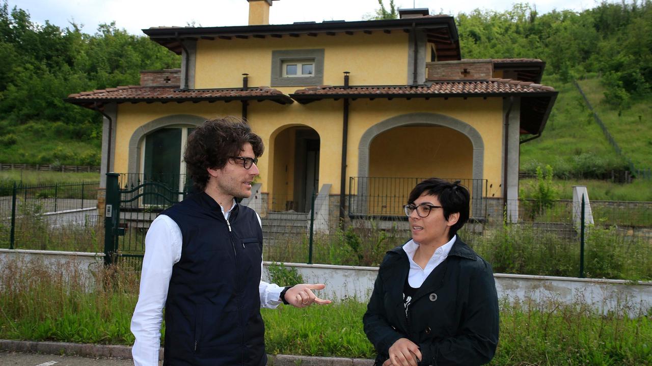 Il sindaco Morini con Mariaelena Mililli