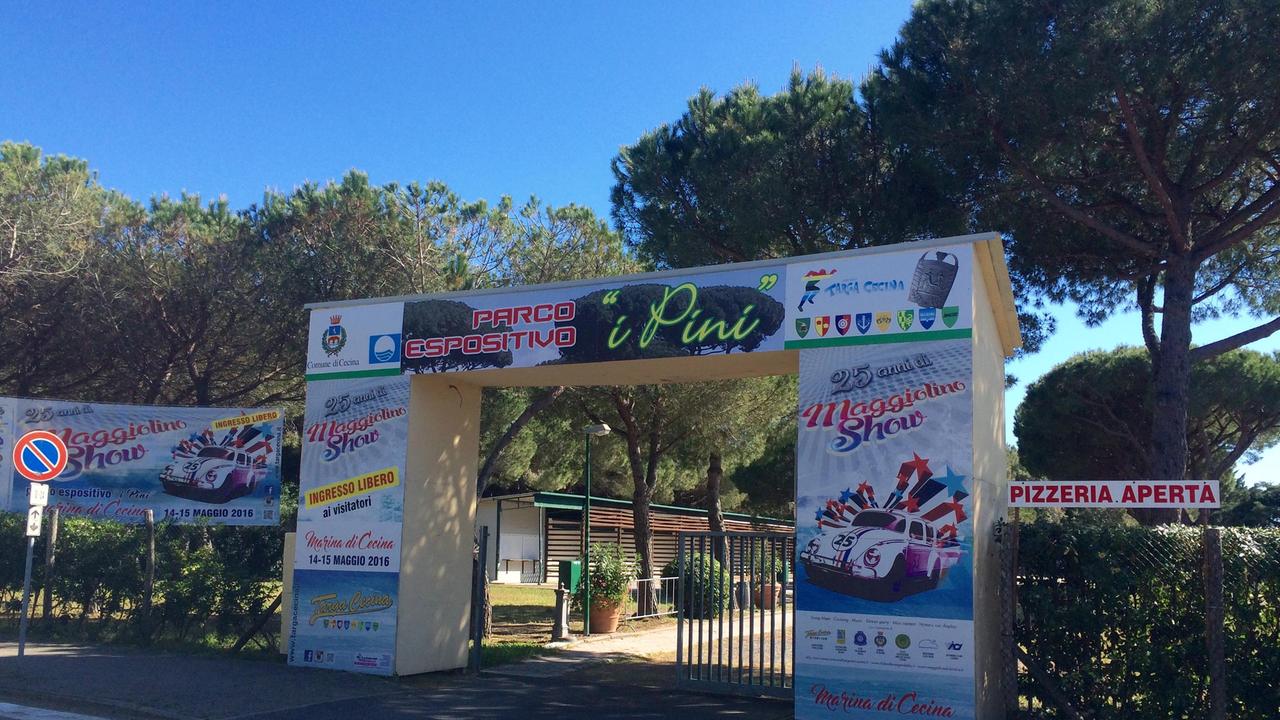 L'ingresso del parco della Cecinella