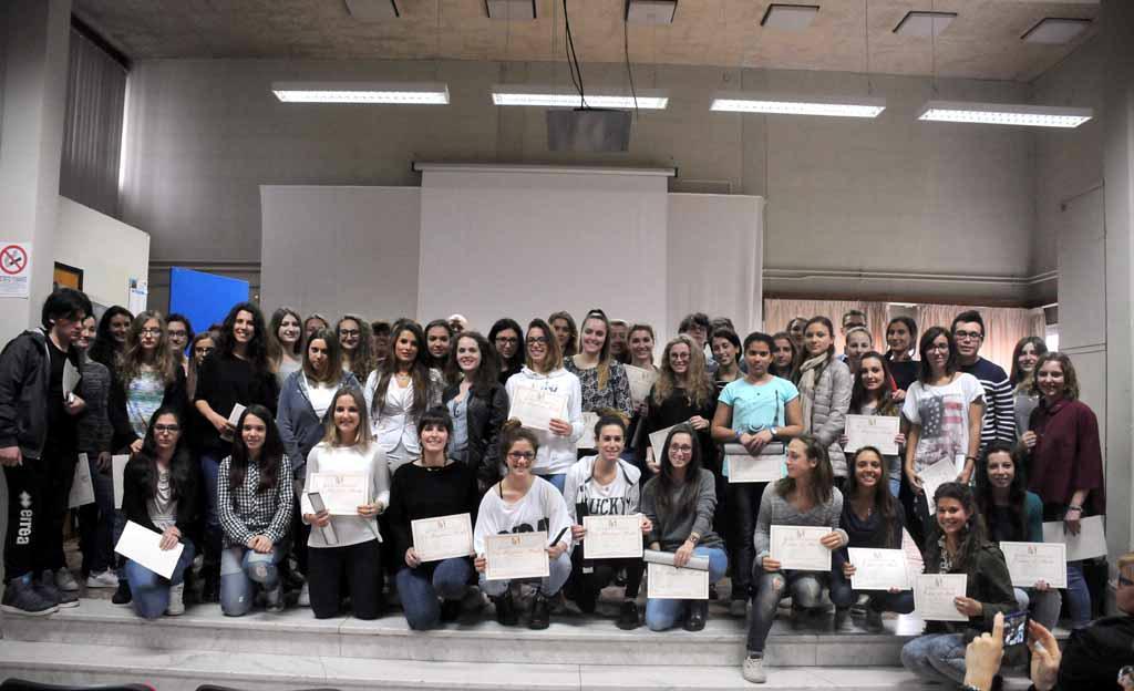 Foto di gruppo dei premiati