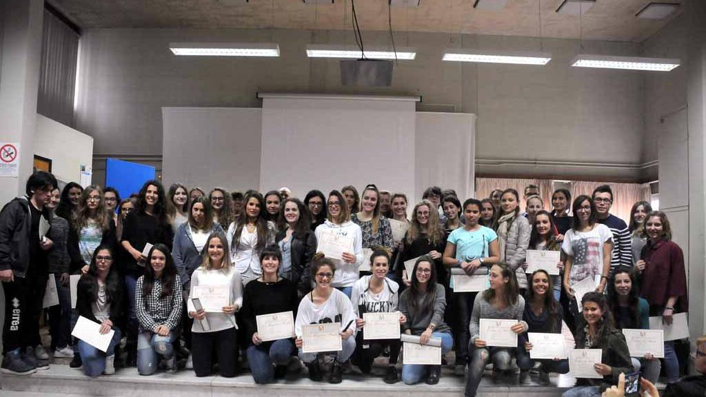 Foto di gruppo dei premiati