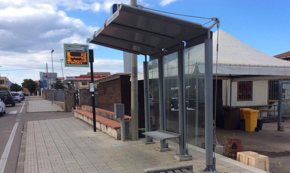 Aspo, nuove pensiline alla fermata del bus 