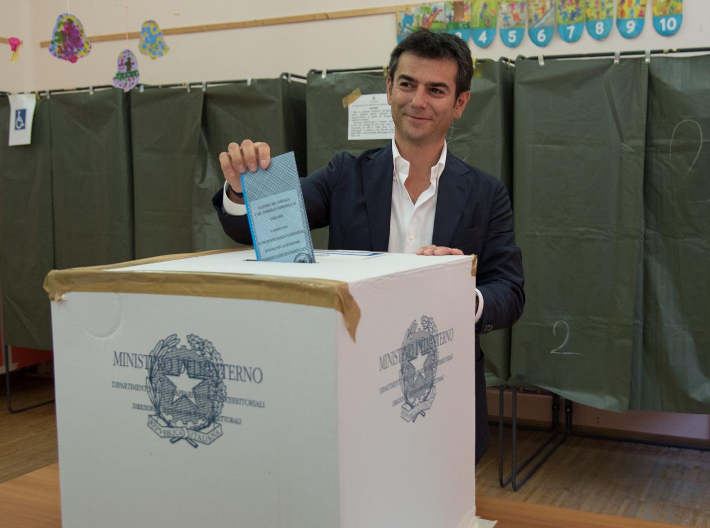 Il sindaco di Cagliari uscente (ma ricandidato) Massimo Zedda