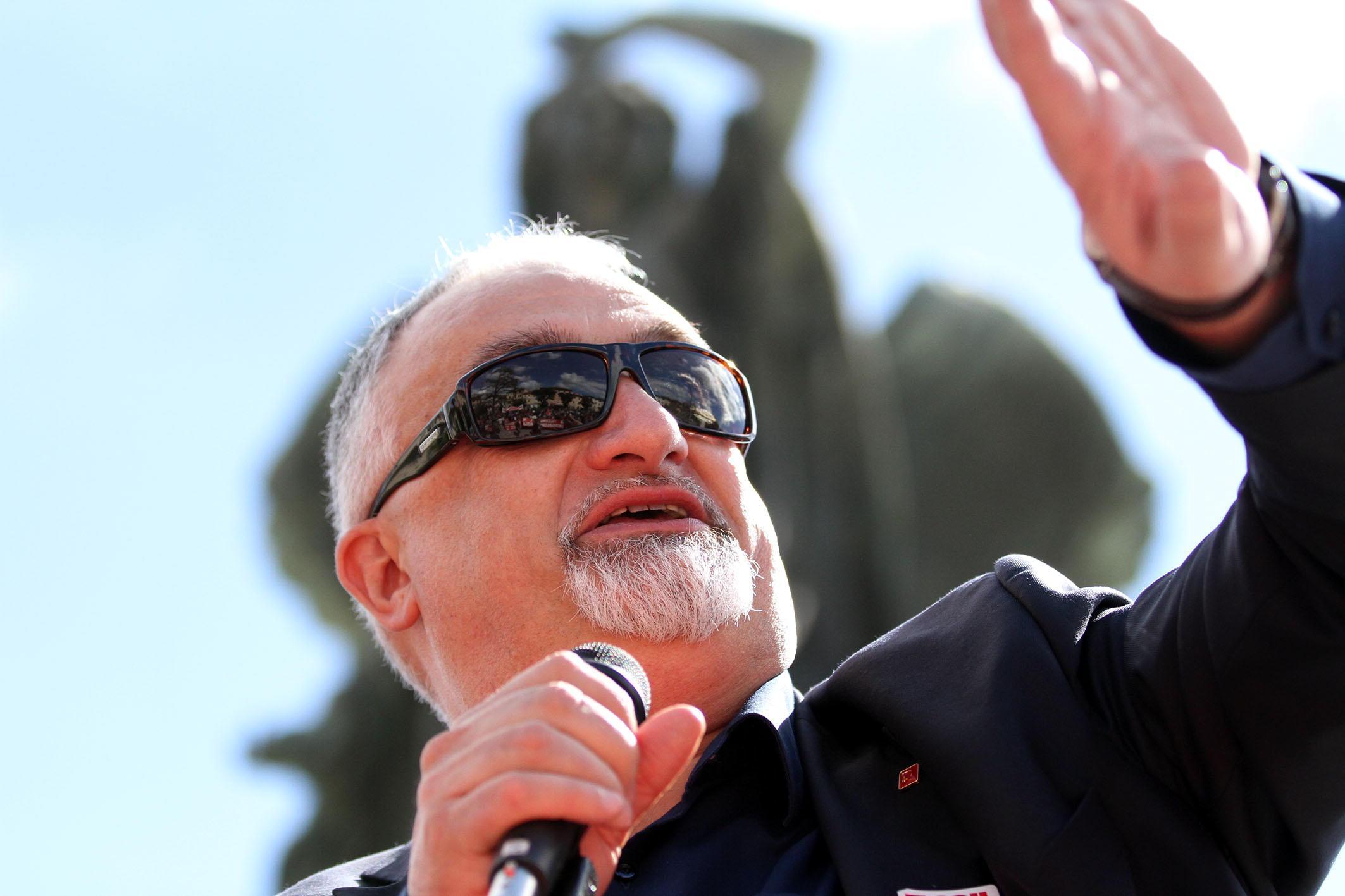 Il segretario della Cgil Rossano Rossi (Foto Agenzia Carlo Sestini)