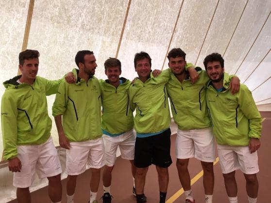 I giocatori dello Sporting Club Montecatini