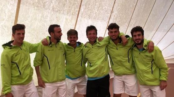 I giocatori dello Sporting Club Montecatini