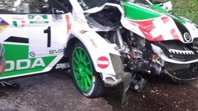 Paura al rally, ferita navigatrice di Bagni