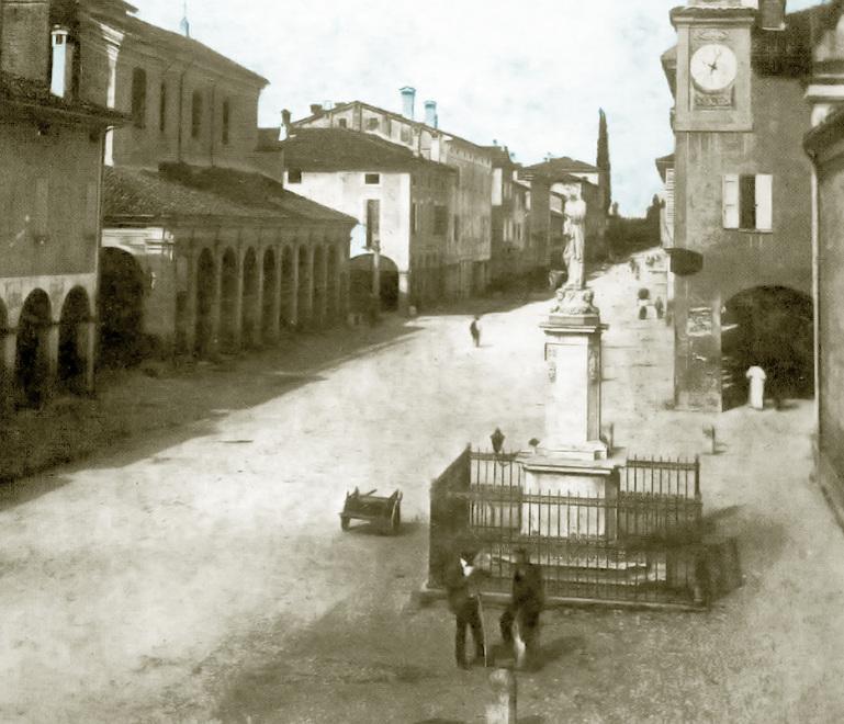 Il cuore di Castelfranco diviso tra Modena e Bologna 