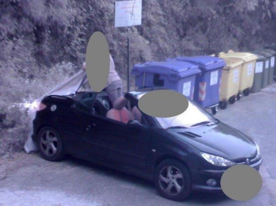 Pietrasanta, scaricava rifiuti dalla cabriolet 