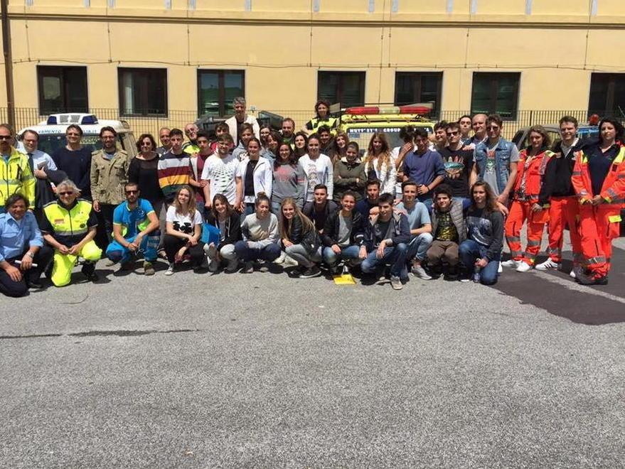 Studenti della Don Lazzeri a lezione di protezione civile