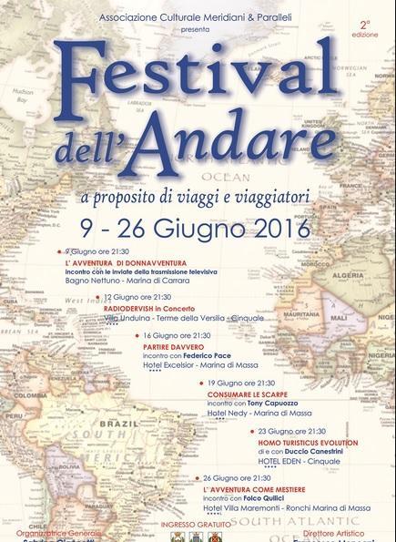 Torna il Festival dell'Andare, la seconda edizione parte dal bagno Nettuno 