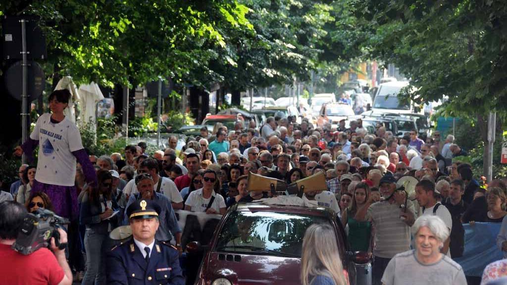 Manifestazione anti Gaia