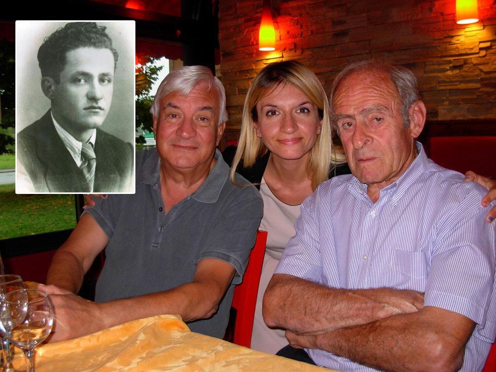 Da sinistra Riccardo Nieri, Ilaria Nieri e Virgilio Lelli e, nel riquadro, Giuseppe Lelli
