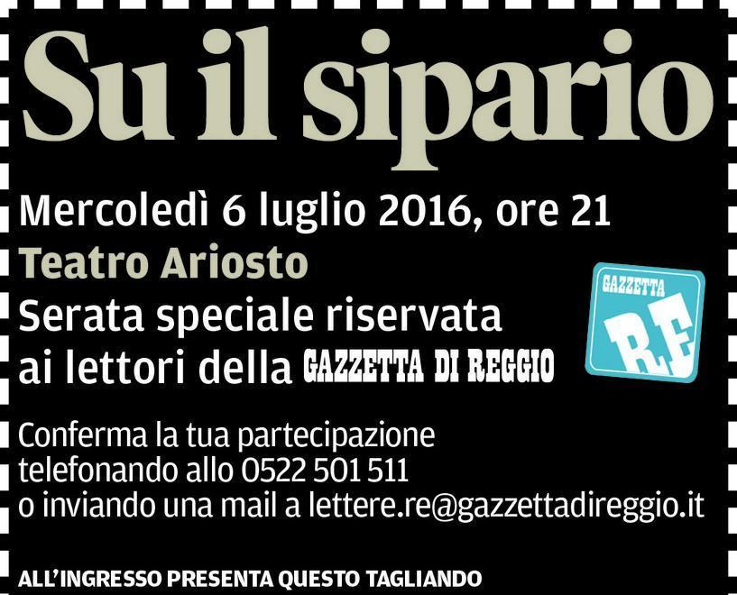 Prenotazioni per la visita al sipario dell’Ariosto