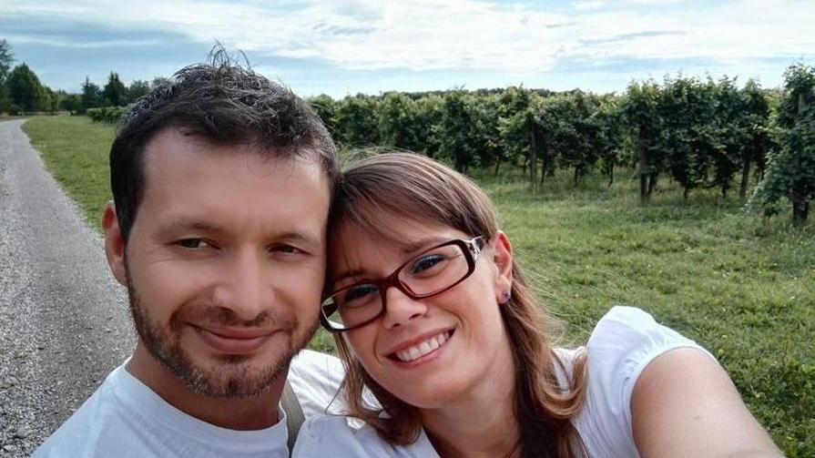 Manuel Venier e Michela Baldo in una foto pubblicata su Facebook