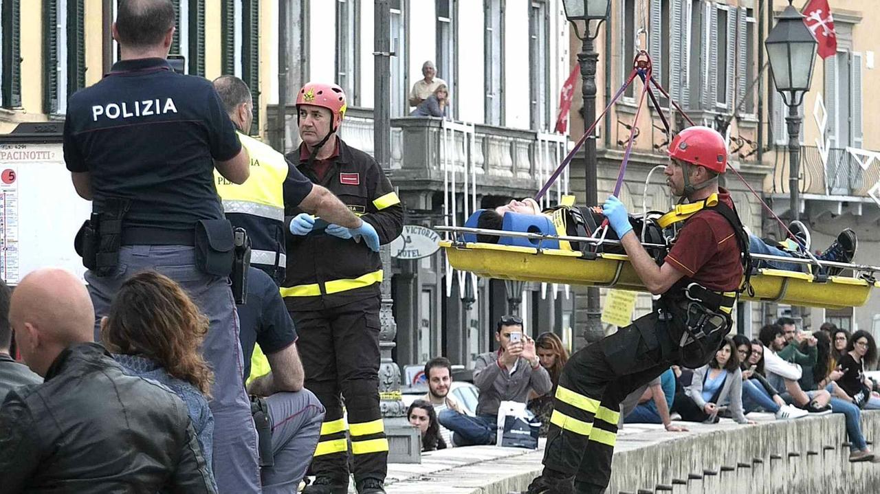 L'intervento dei vigili del fuoco