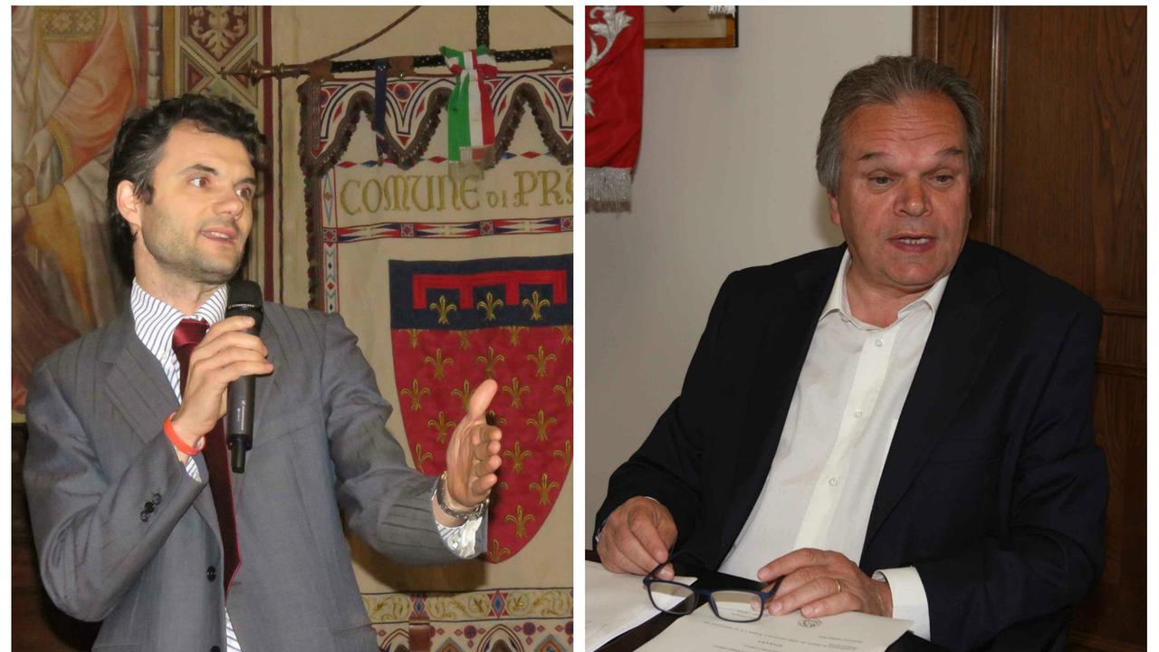 Il sindaco di Prato Matteo Biffoni e quello di Montemurlo Mauro Lorenzini