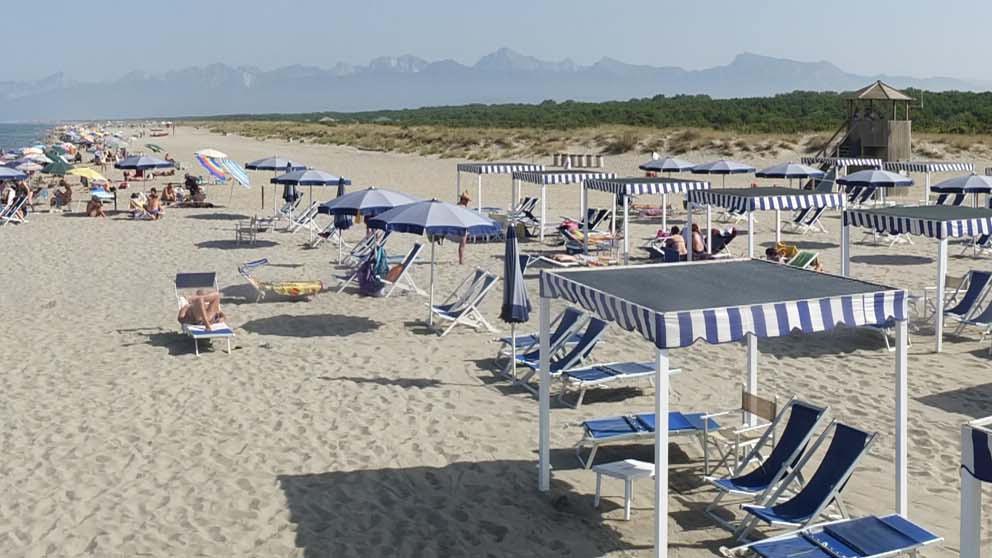 La spiaggia di Marina di Vecchiano