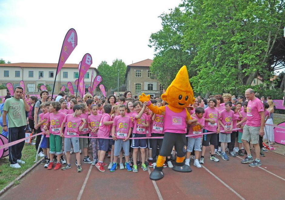 Corsa & salute: un prato di maglie rosa 