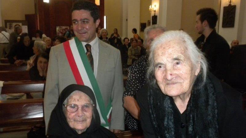 Due delle sorelle Melis quando, prima di morire, avevano già superato i cento anni di età