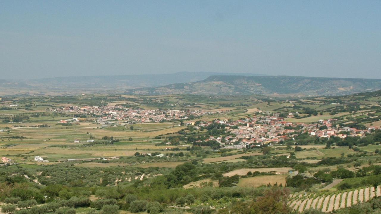 Un'immagine panoramica di Armungia, il paese di Emilio Lussu