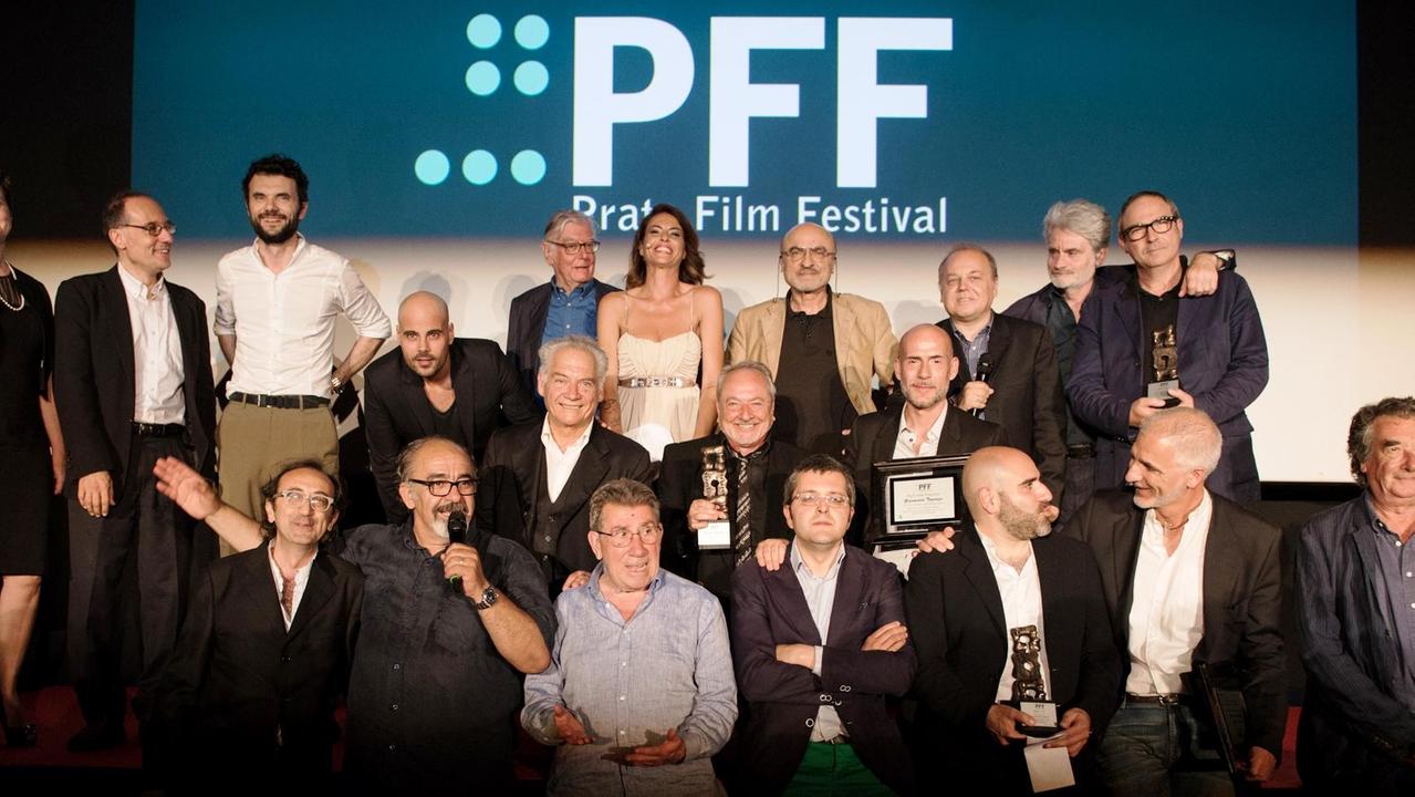 Prato film festival, foto di gruppo dei vincitori