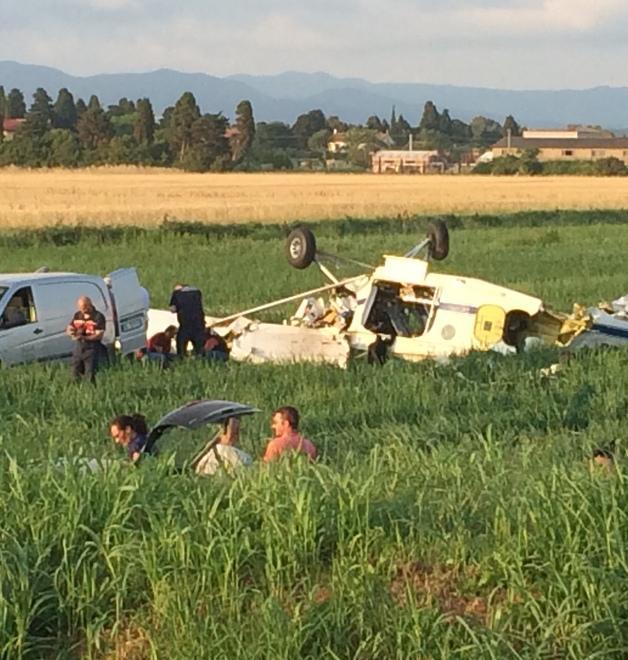 «Si è avvitato in cielo poi è piombato giù dietro al campeggio» 