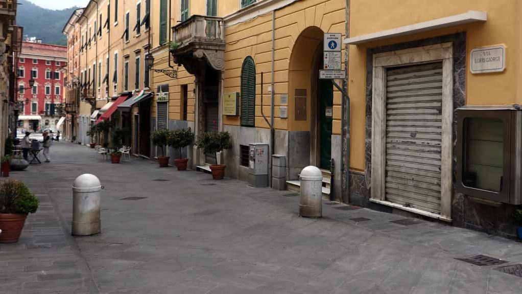 Via Loris Giorgi ieri attorno alle 18,30